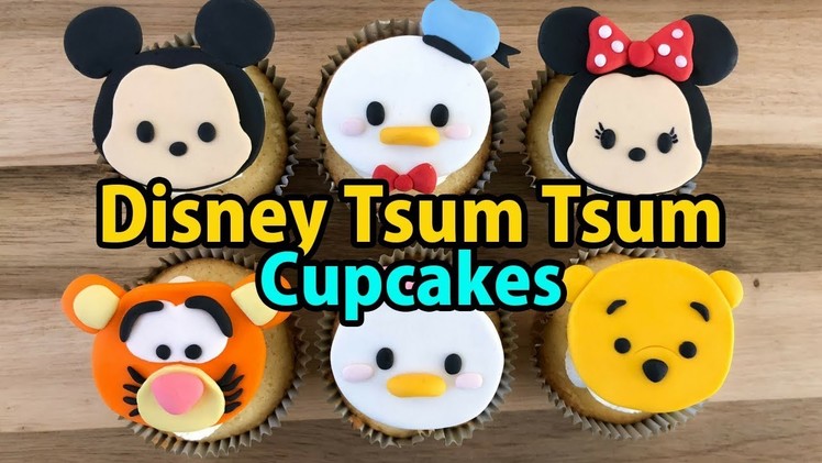 How to make Disney Tsum Tsum cupcakes (5 mins)｜ Irma's fondant cakes