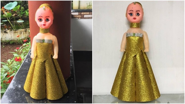 How to make doll dress with foam