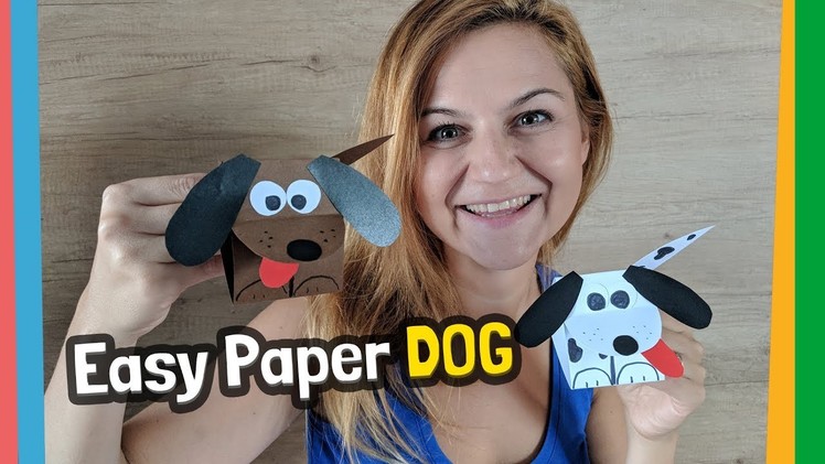How to make easy paper doggie with kids