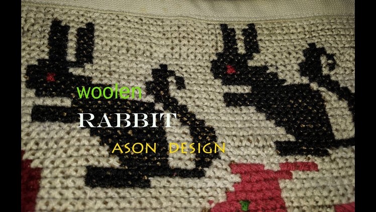 How to make Easy Woolen Rabbit step by step Ason Design | Handmade woolen Ason Design idea . . 