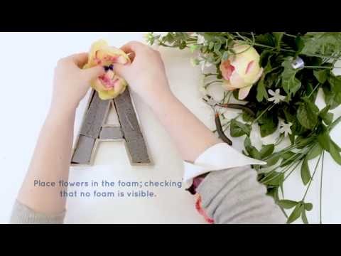 'How To Make'  Flower Letters