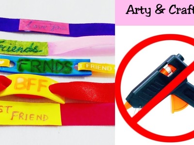 How to make friendship band#Fevicol Friendhip Bands#No hot glue#Last minute gift for friendship day