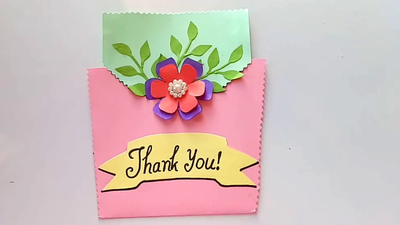 How to make greeting cards, Thank you card ideas