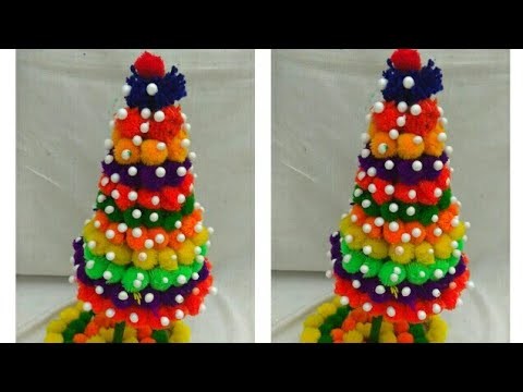How to make guldasta from saree box and wool pom pom