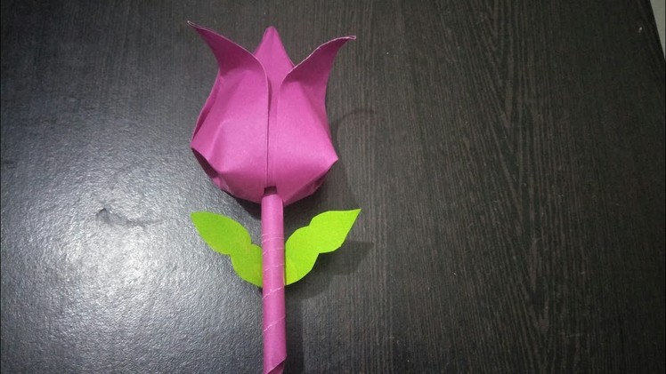 How to make lotus flower using color paper | Frienship Day special | Origami lotus flower