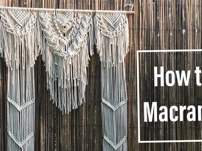 How to make macrame wedding arch||step by step tutorial DIY by TNARTNCRAFTS