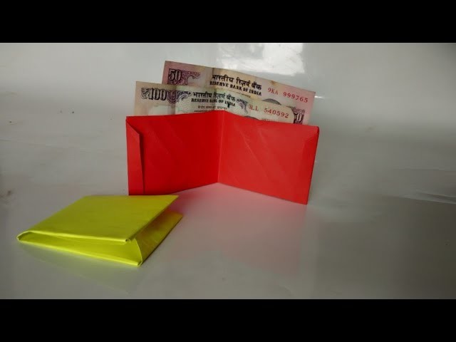 How to make origami paper Wallet with A4 size paper,kagaj ka purse banaye