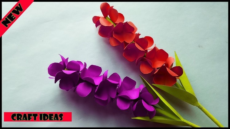 How to Make paper Flowers | DIY paper Lavender Flower | very easy paper craft idea