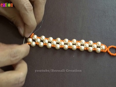 How to make super easy pearl beads bracelet | diy jewelry making at home