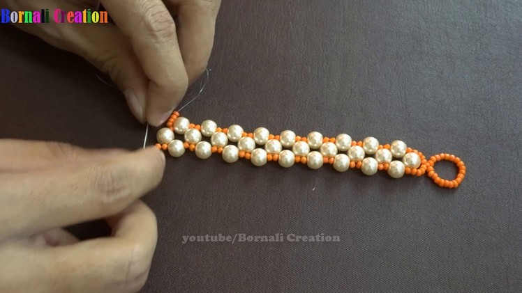 How to make super easy pearl beads bracelet | diy jewelry making at home