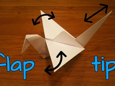 How To Make the WINGS FLAP of Origami Flapping Bird