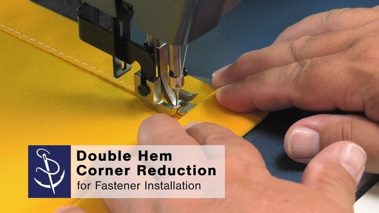 How to Sew a Double Hem with Corner Reduction