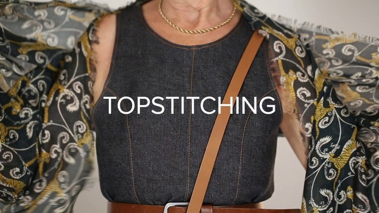 How to Sew - Topstitching