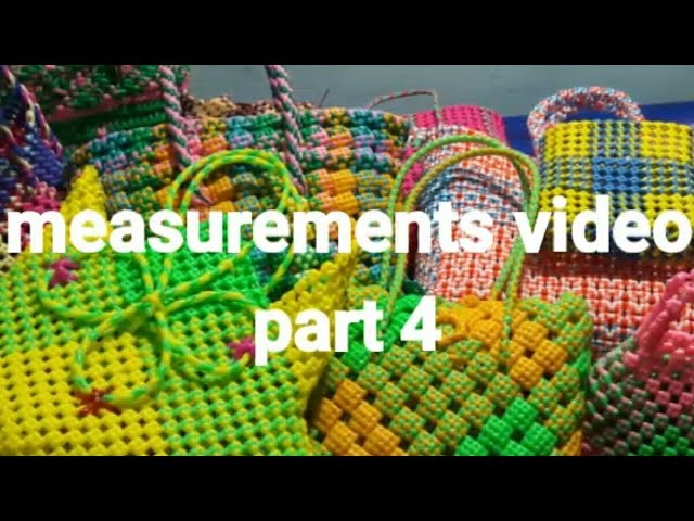 How to take measurement for baskets part 4