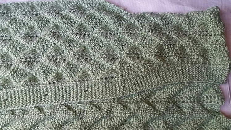 Ladies single colour jacket.cardigan knitting design -part-5