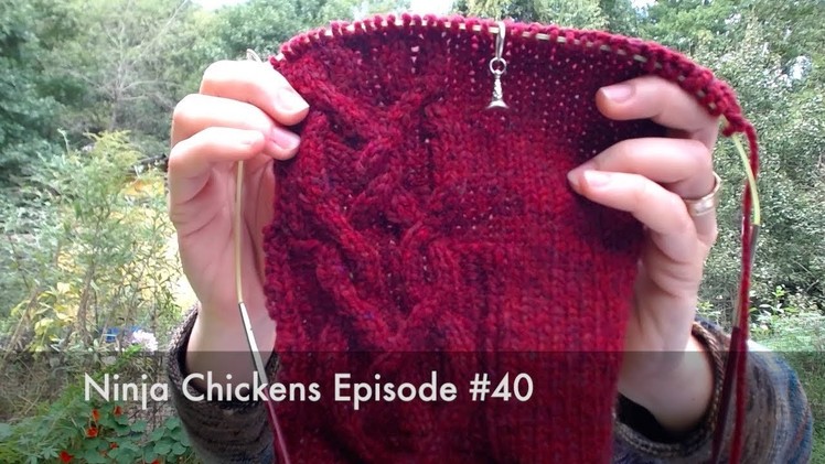 Ninja Chickens - Happy Episode 40 - The Big Giveaway!  Knitting Podcast
