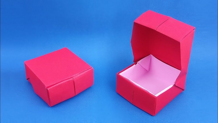 Origami: Ring Box. Gift Box | How to make a Ring Box! - Instructions in English (BR)