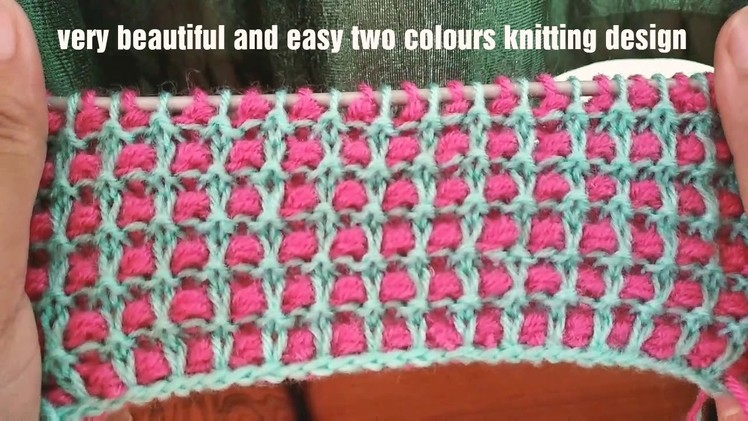 Very beautiful and easy knitting design for ladies and babies sweater in Hindi (English subtitles).