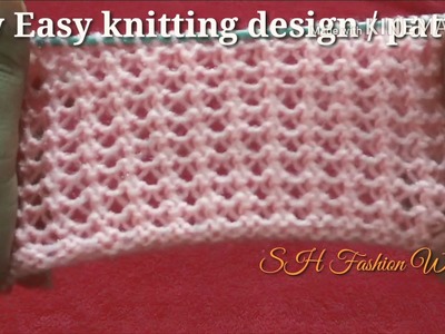 Very easy Knitting design  for ladies cardigan, jacket ,blouse in Hindi( English subtitles)