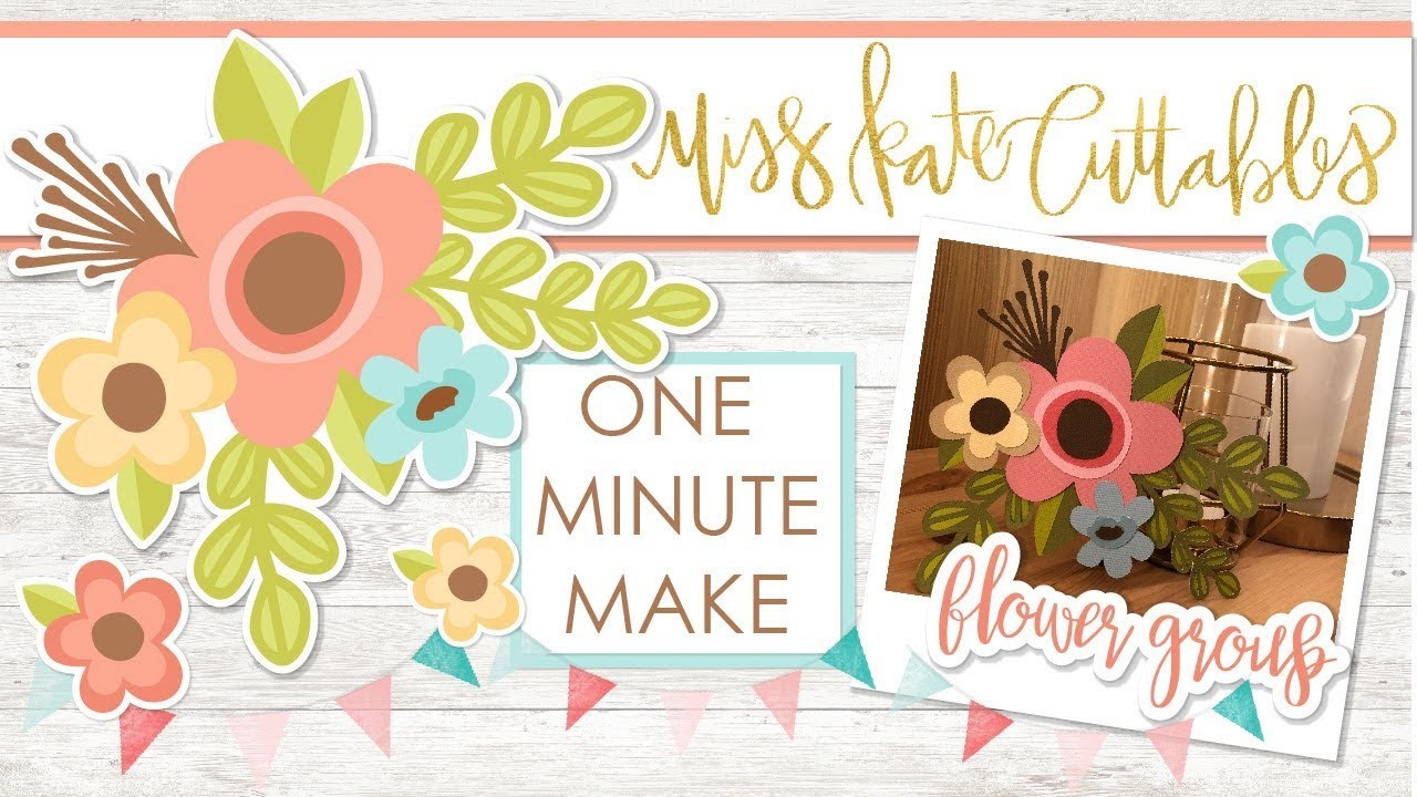 Download 1 Minute Make - Flower Group - Layered SVG How To Tutorial ...