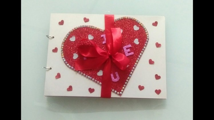 Best handmade greeting card for boyfriend  | Lovely handmade scrapbook for someone special