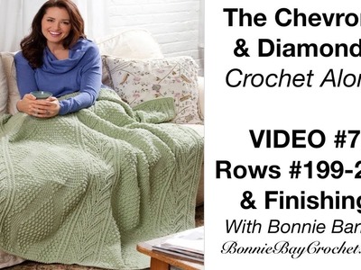 Chevrons & Diamonds Throw Crochet Along with Bonnie Barker, VIDEO #7