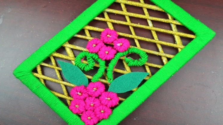 DIY arts and crafts || How to Make Woolen Showpiece For Home Decor - Amazing Woolen Craft Ideas