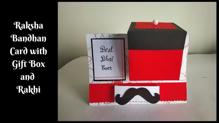 DIY Gift Box in a Card | How to make Raksha Bandhan Card for Brother at home | Handmade Card