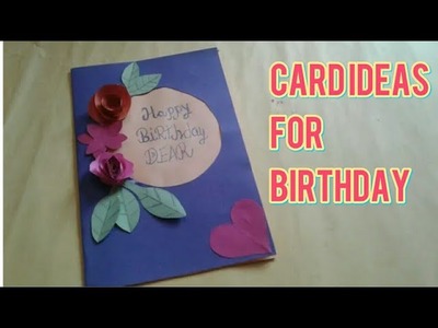 Diy : how to make simple birthday card for friend || make a easy birthday card for friend