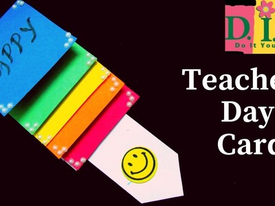 DIY How to make Teacher's Day card|Handmade Teachers day card making ideas|Waterfall Card Tutorial