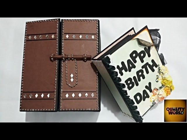 DIY | Mini Scrapbook | Handmade birthday scrapbook | Scrapbook with box | Quality world