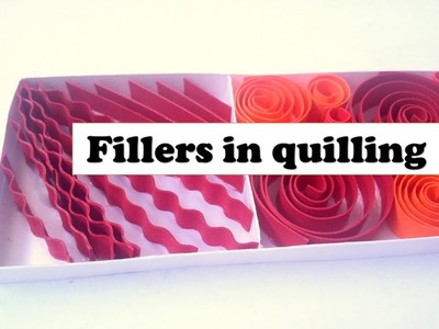 Fillers in quilling- how to fill in spaces with quilling