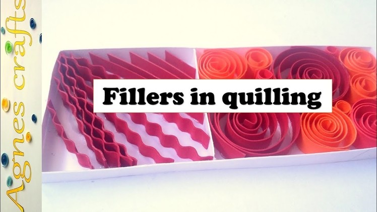 Fillers in quilling- how to fill in spaces with quilling