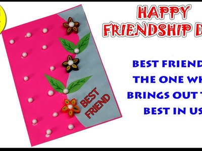 Friendship Day Card Making | How to Make Card for Friend | Happy Friendship Day