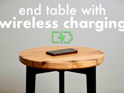 How To Build A Shou Sugi Ban End Table with Hidden Wireless Charging