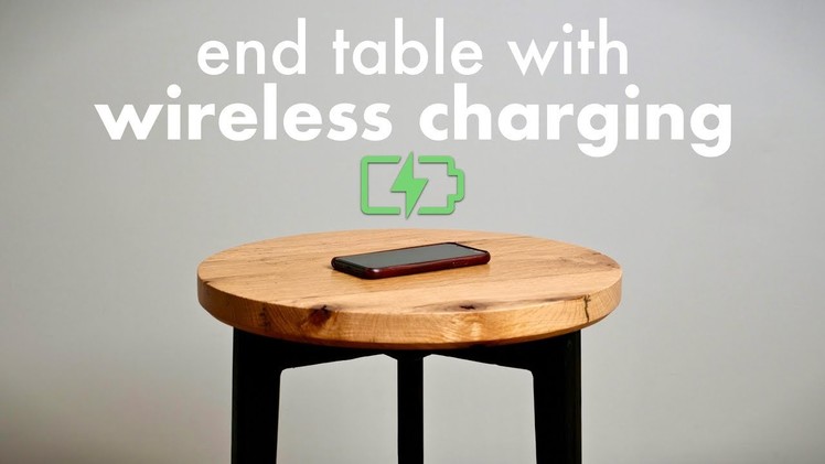 How To Build A Shou Sugi Ban End Table with Hidden Wireless Charging