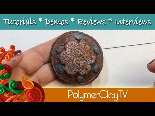 How to create a faux leather patina look with polymer clay
