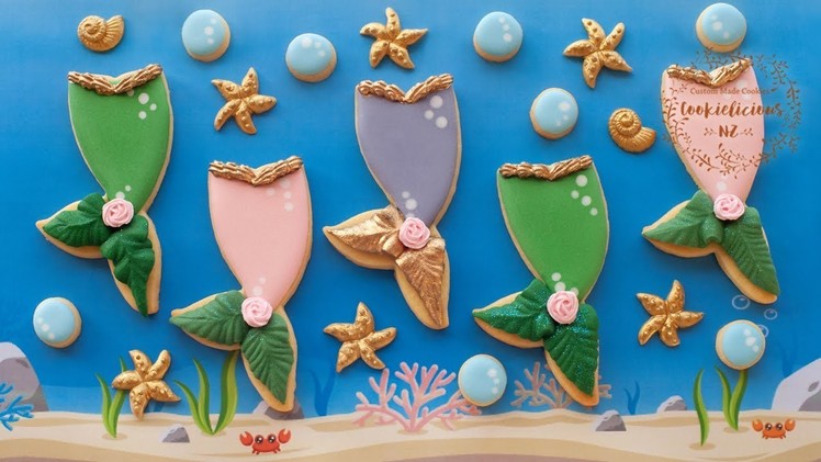 How to decorate MERMAID TAIL COOKIES