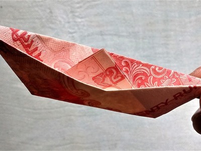 How to Make A BOAT from 20 Rupees Note | #SuryaOrigami