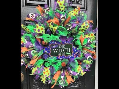 How to make a Halloween Wreath in Poof And Ruffles