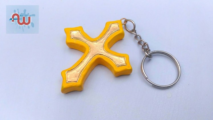 How to make a keychain | jesus keychain | clay keychain