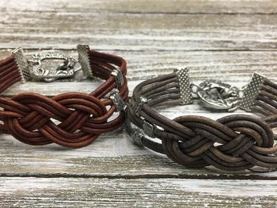 How to Make a Leather Celtic Knot Bracelet