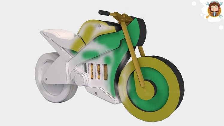 How to Make a Motorcycle - (Recycle - Toy)