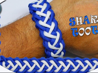How To Make Amazing Paracord Bracelet Shark tooth DIY Paracord Tutorial Beginners   CETUS