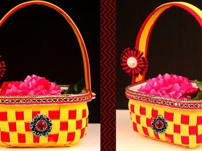 How to Make Basket from Craft Foam Sheet and Ice Cream Box - DIY Easter Basket Ideas
