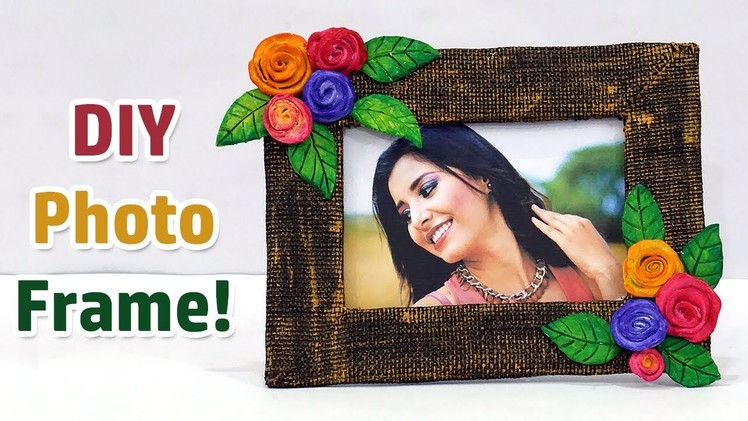 How to Make DIY Photo Frame from Cardboard | Easy Best Out of Waste Photo Frame | StylEnrich