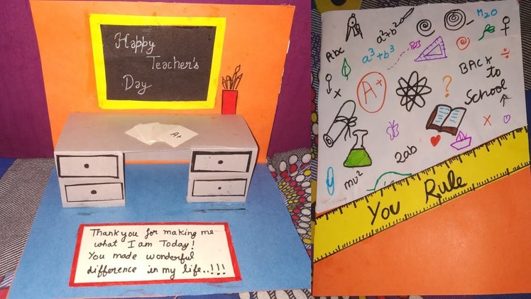 How to make greeting card for Teacher's Day |easy and simple