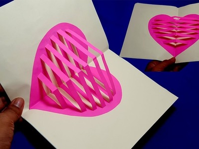 How to Make Heart Pop Up Card - Making Valentine's Day Pop Up Cards Step by Step