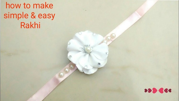 How to make Rakhi | DIY : Rakhi | how to make #Rakhi at home | ribbon Rakhi | DIY : friendship band