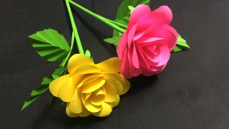 How to Make Rose Paper Flowers - DIY Paper Flowers